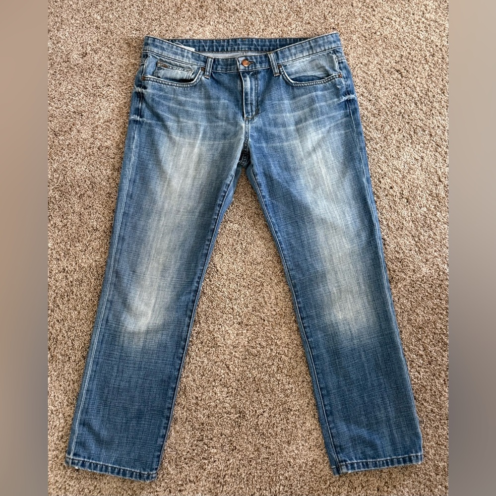 Joe's Jeans Women's Faded Blue Straight-Leg Jeans